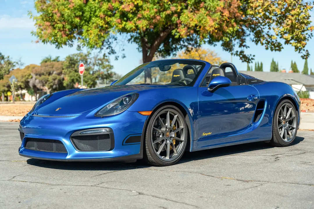 2015 Porsche Boxster Spyder, sold Sep 2026