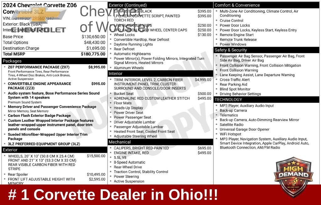 2024 Chevrolet Corvette Z06