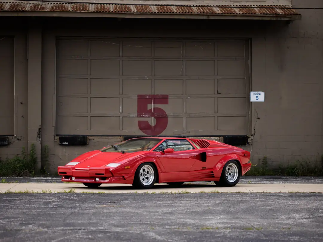 1988 Lamborghini Countach 25th Anniversary, sold Aug 2026