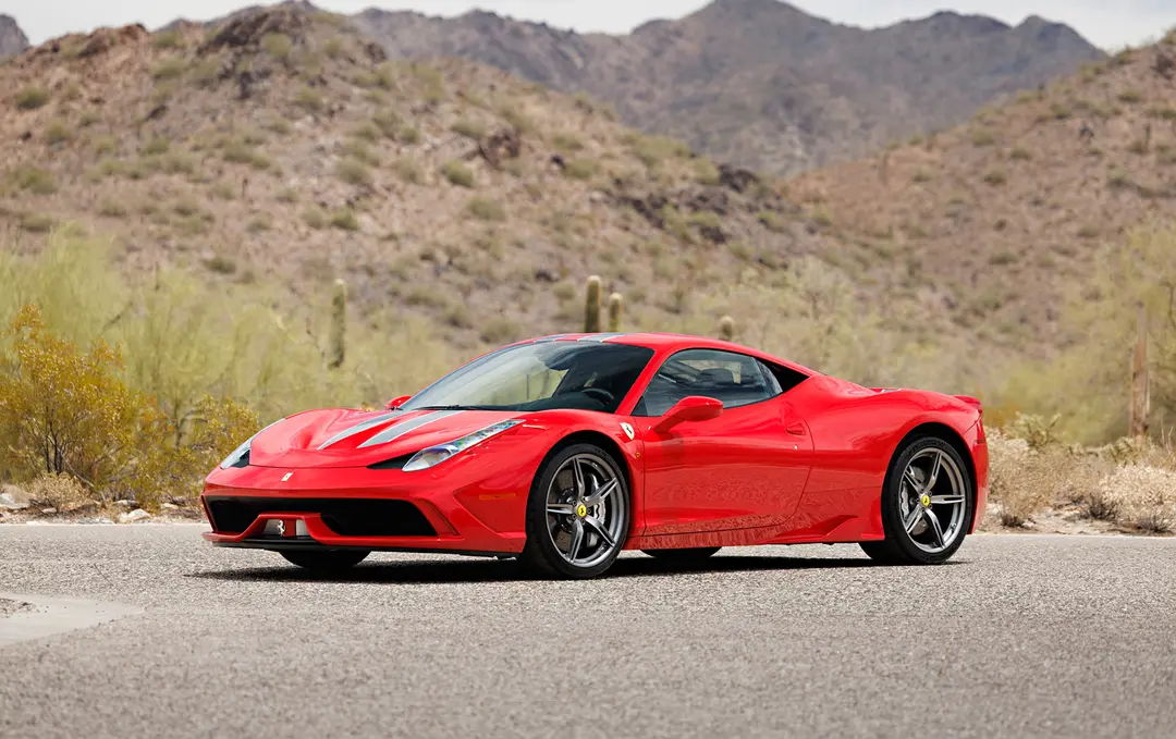 2013 Ferrari 458 Speciale, sold Aug 2026