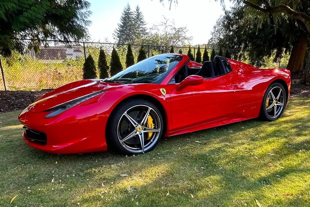 2011 Ferrari 458 Spider, sold Oct 2026