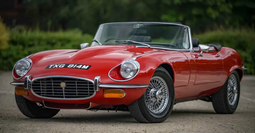 1971 Jaguar E-Type V12 Roadster, sold Jul 2024