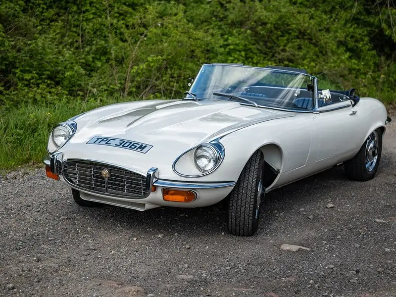 1971 Jaguar E-Type V12 Roadster, sold May 2024