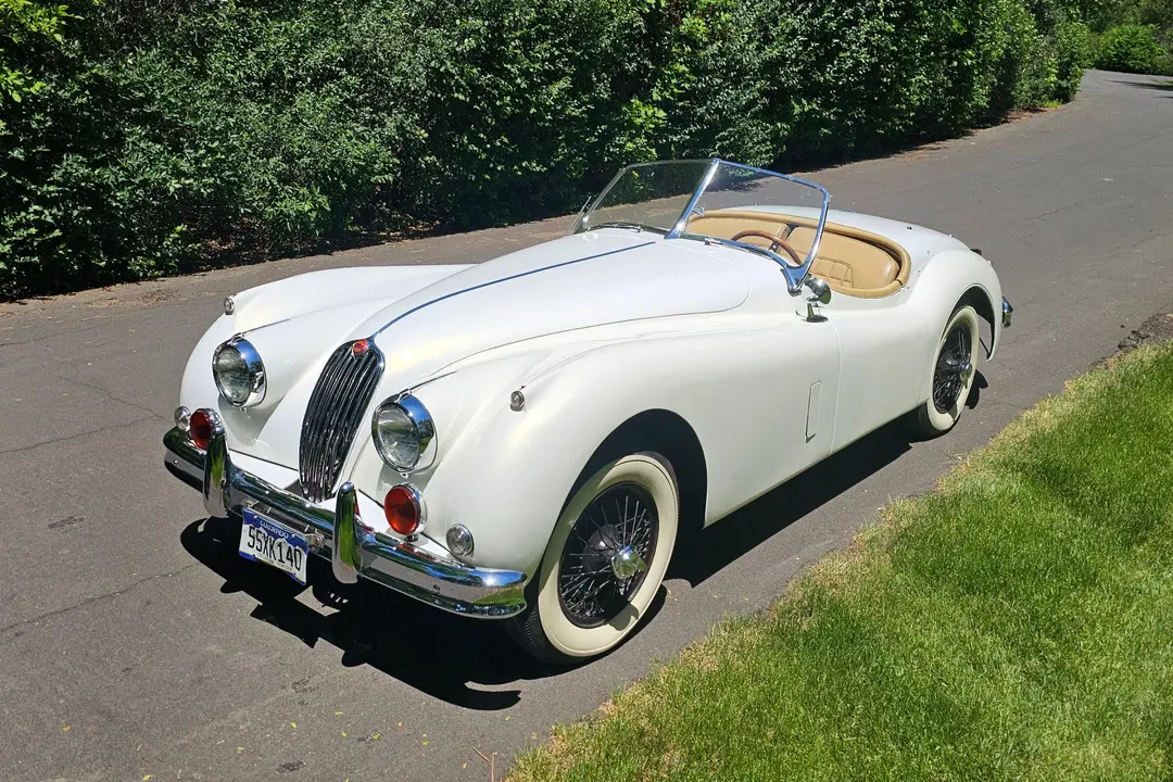 1954 Jaguar XK140 Roadster, sold Jul 2026