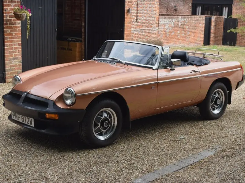 1975 MG MGB Roadster, sold Sep 2026