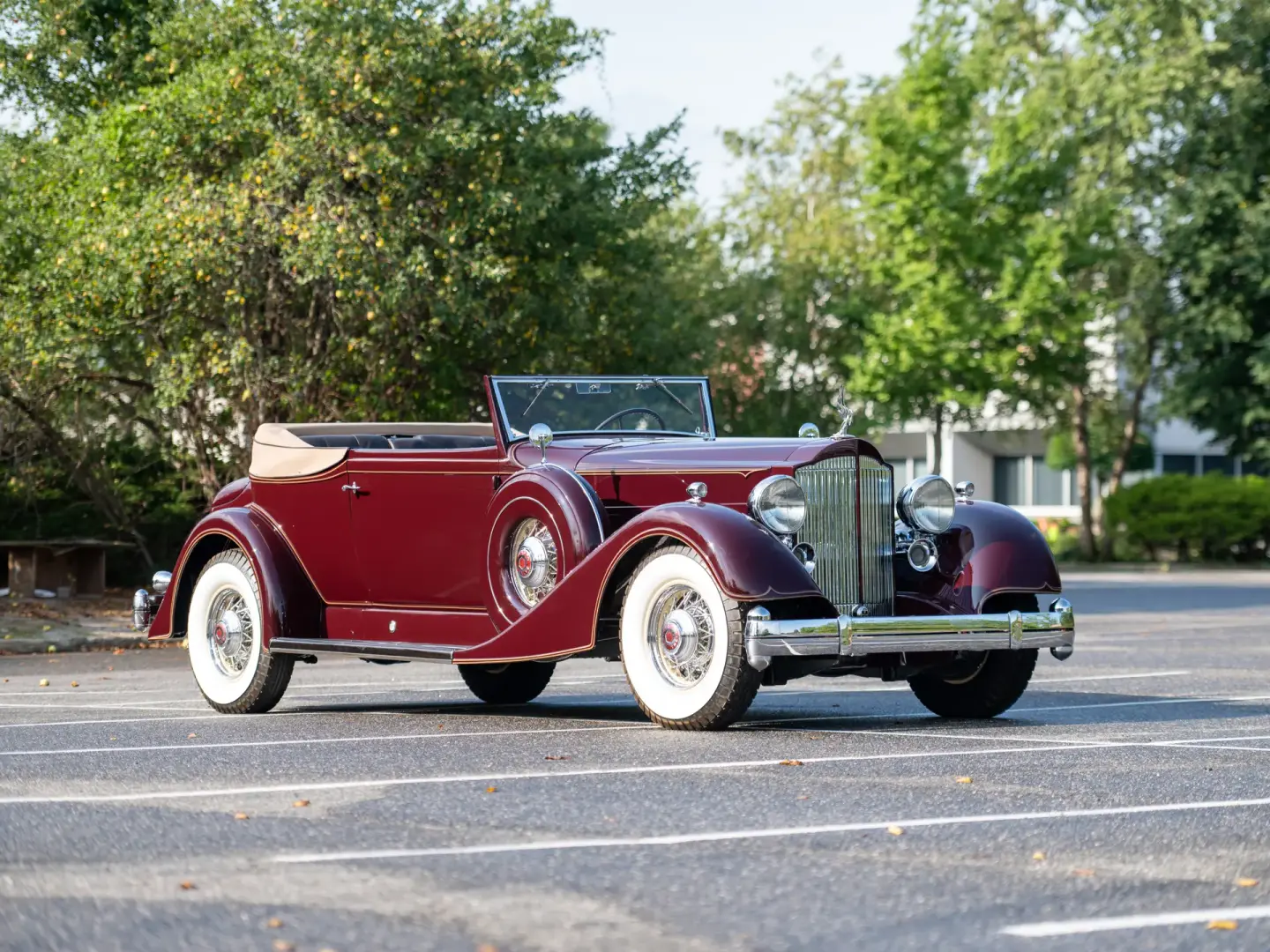 1933 Packard Twelve Convertible Victoria, sold Oct 2024
