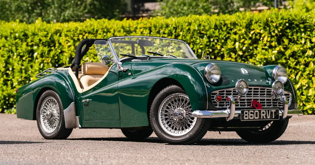 1957 Triumph TR3A, sold Jun 2026