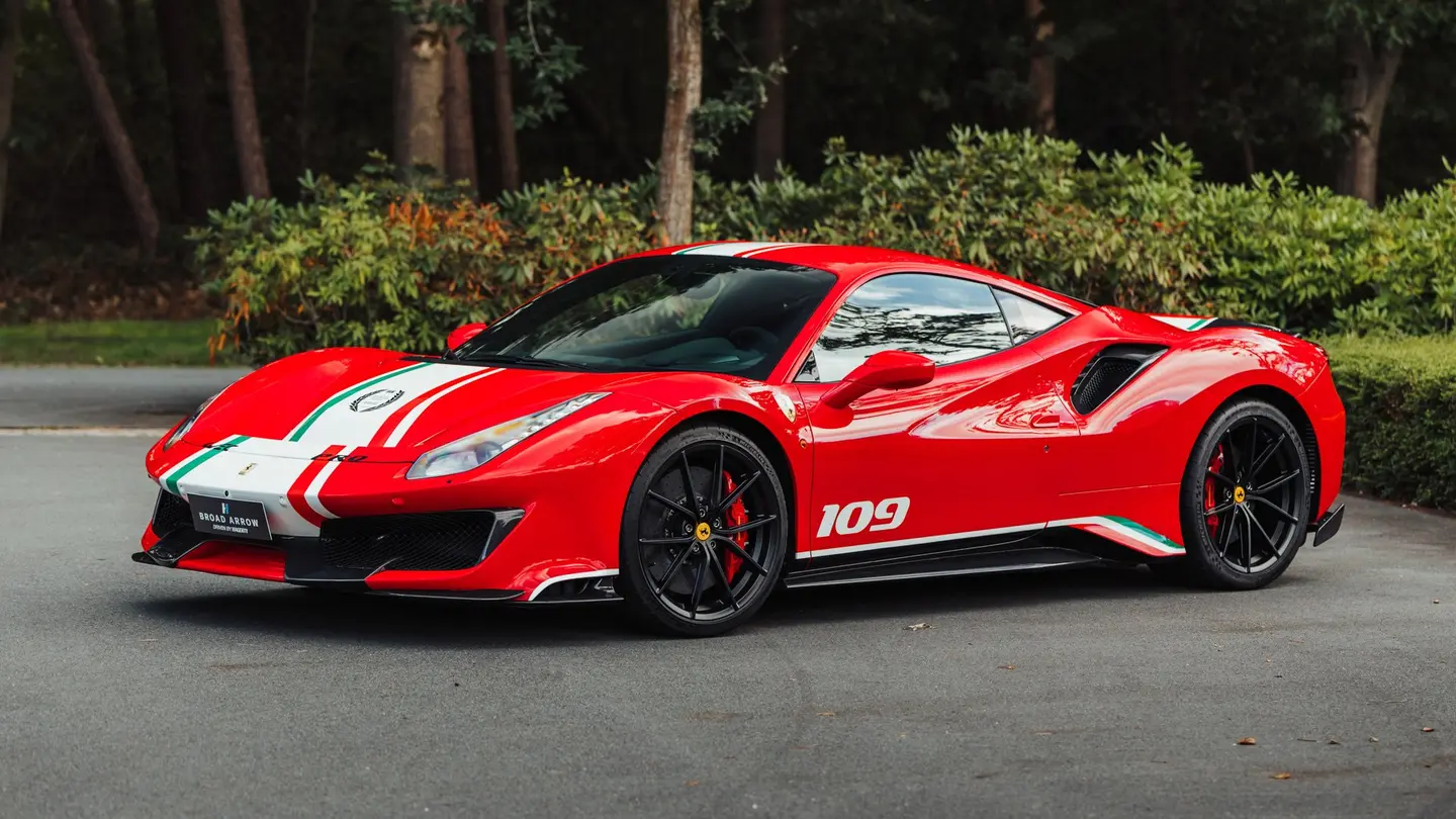 2019 Ferrari 488 Pista Piloti Ferrari, sold Oct 2026
