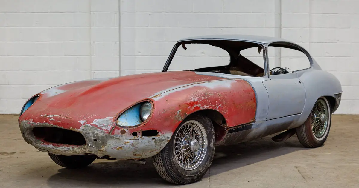 1961 Jaguar E-Type Coupe 3.8, sold May 2025
